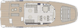 3 Cabins, galley down